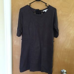 Grey 3/4 sleeve sweater dress. Large. LC